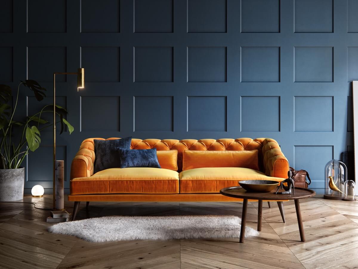 Orange Bromley Sofa