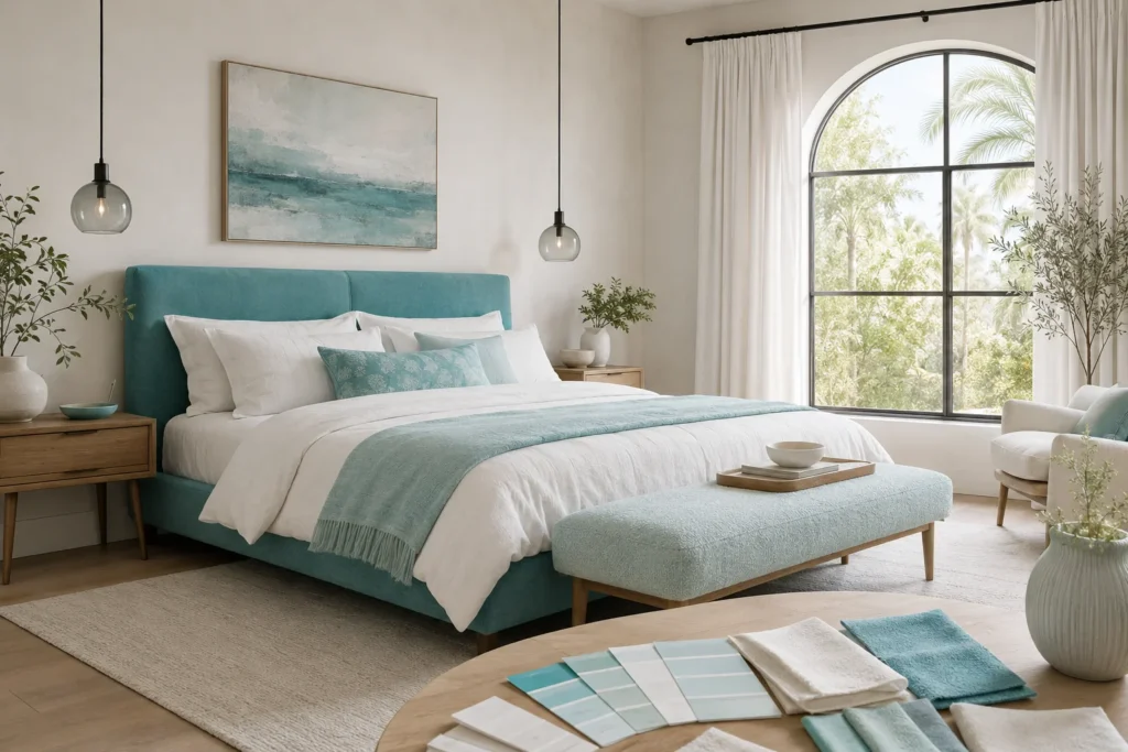 Choosing the Perfect Colors for a Turquoise and White Bedroom Design