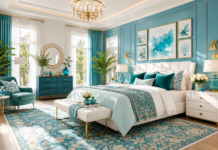 10 Turquoise and White Bedroom Design Ideas New Featured image for Turquoise and White Bedroom Design